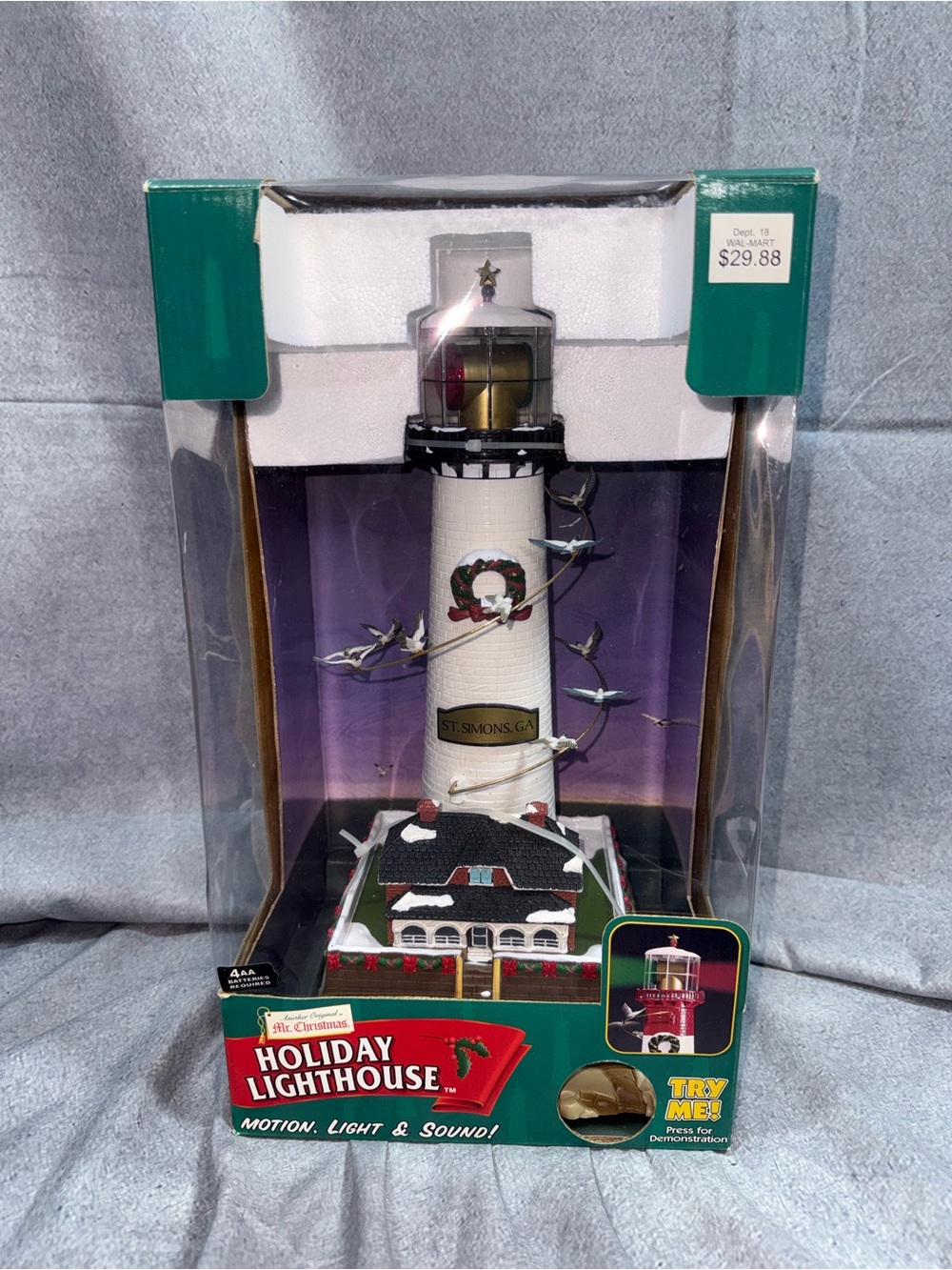 Vintage limited Holiday Lighthouse Motion Decoration by Holiday Lighthouse